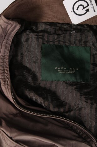 Мъжко яке Zara Man, Размер L, Цвят Кафяв, Цена 41,00 лв.