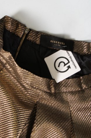 Φούστα Reserved, Μέγεθος XS, Χρώμα Χρυσαφί, Τιμή 9,79 €