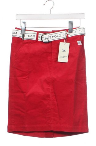 Φούστα Tom Tailor, Μέγεθος XS, Χρώμα Κόκκινο, Τιμή 39,47 €