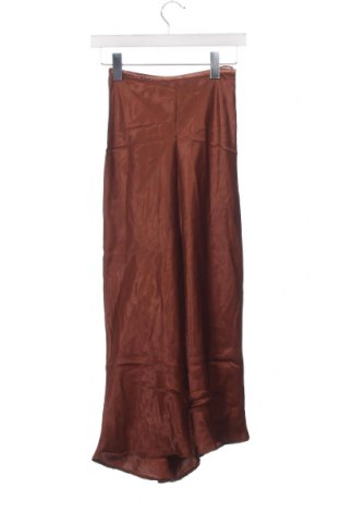 Пола Zara, Размер XS, Цвят Кафяв, Цена 27,05 лв.