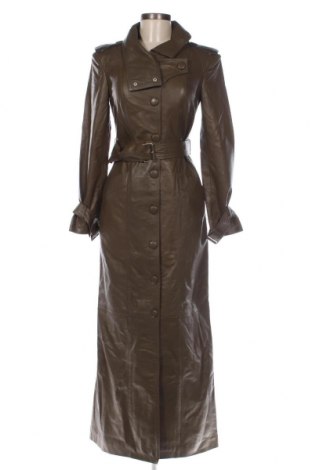 Дамско кожено палто Karen Millen, Размер XS, Цвят Кафяв, Цена 697,80 лв.