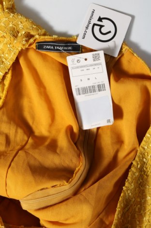 Рокля Zara Trafaluc, Размер S, Цвят Жълт, Цена 102,00 лв.