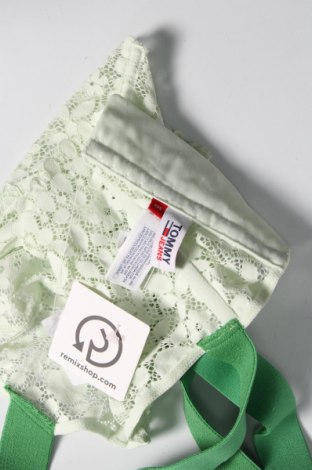 Сутиен Tommy Jeans, Размер L, Цвят Зелен, Цена 84,00 лв.