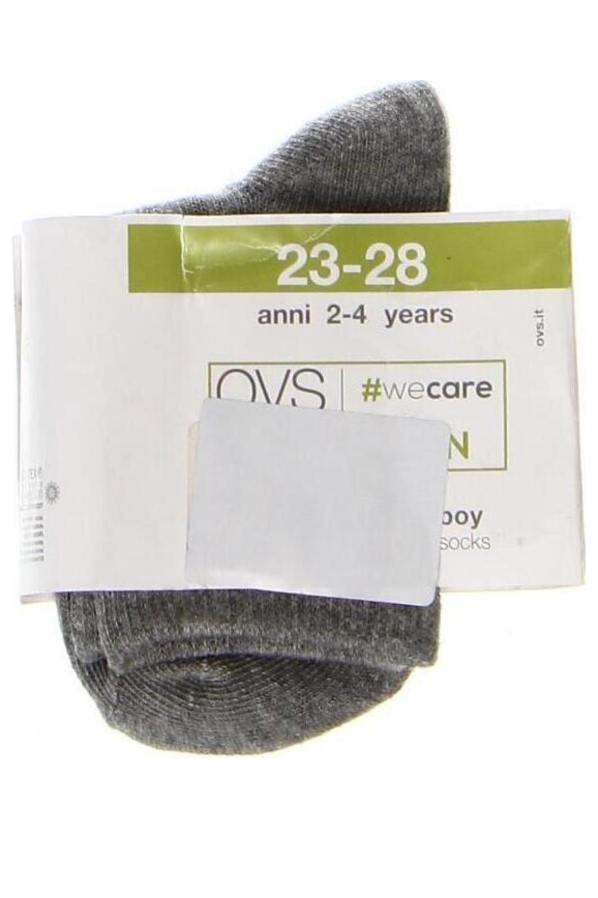 Socken Oviesse, Größe 4-5y/ 110-116 cm, Farbe Grau, Preis 3,71 €
