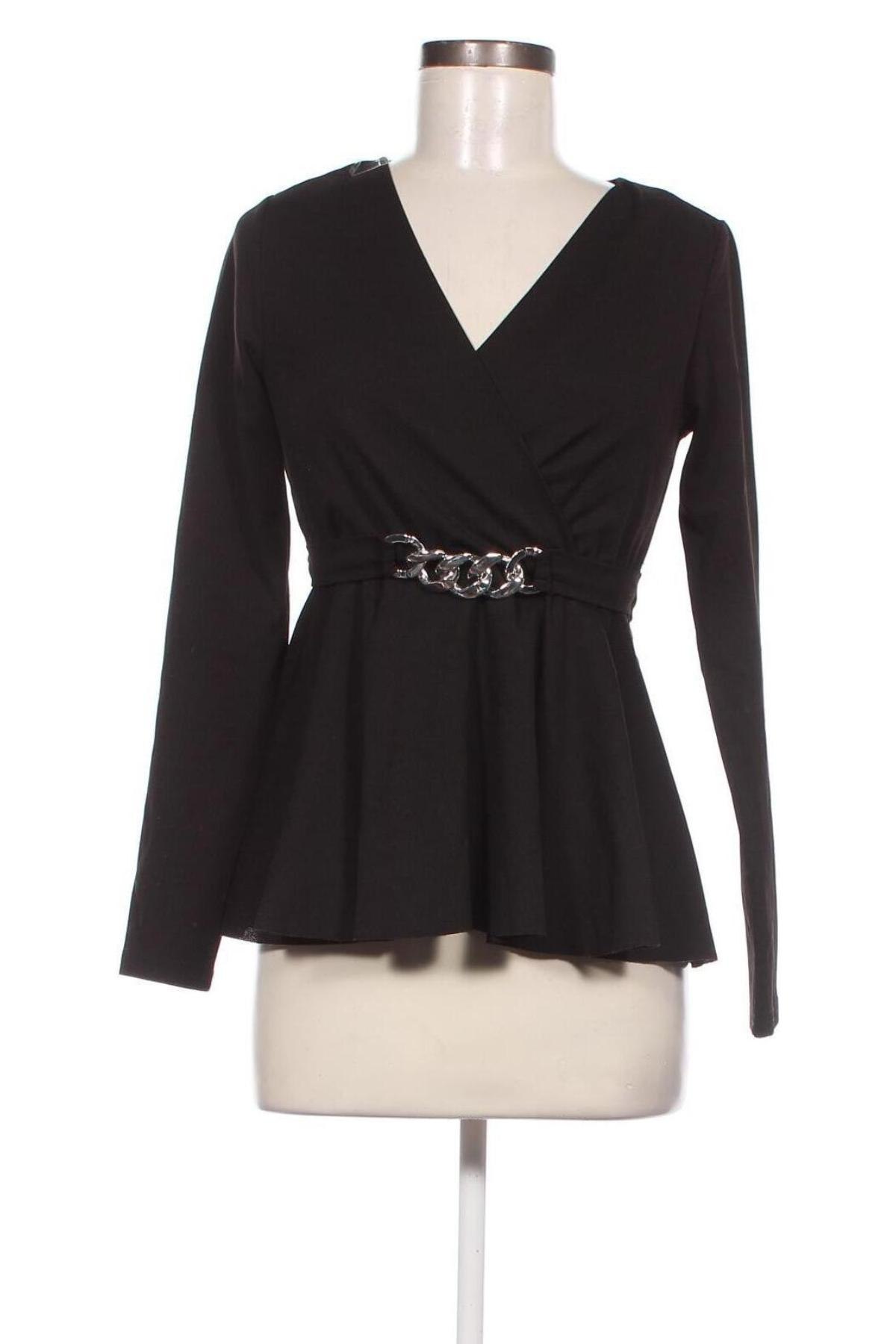 Γυναικεία μπλούζα Amisu, Μέγεθος S, Χρώμα Μαύρο, Τιμή 3,88 €