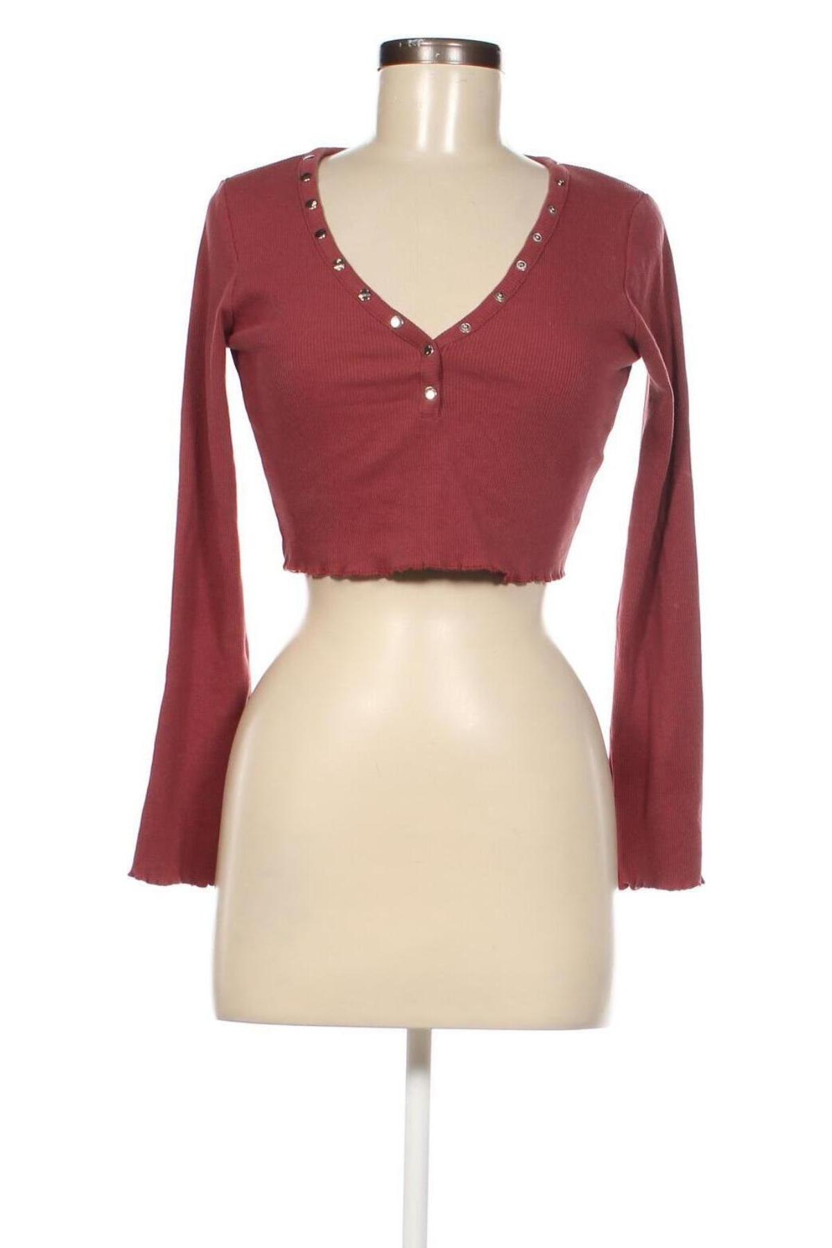 Дамска блуза Bershka, Размер M, Цвят Розов, Цена 6,46 лв.
