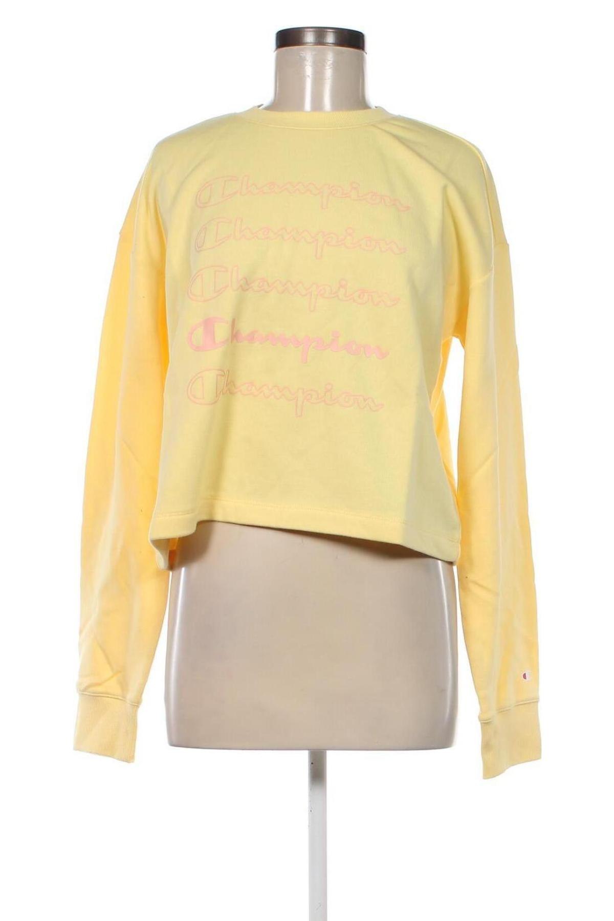 Γυναικεία μπλούζα Champion, Μέγεθος L, Χρώμα Κίτρινο, Τιμή 14,76 €