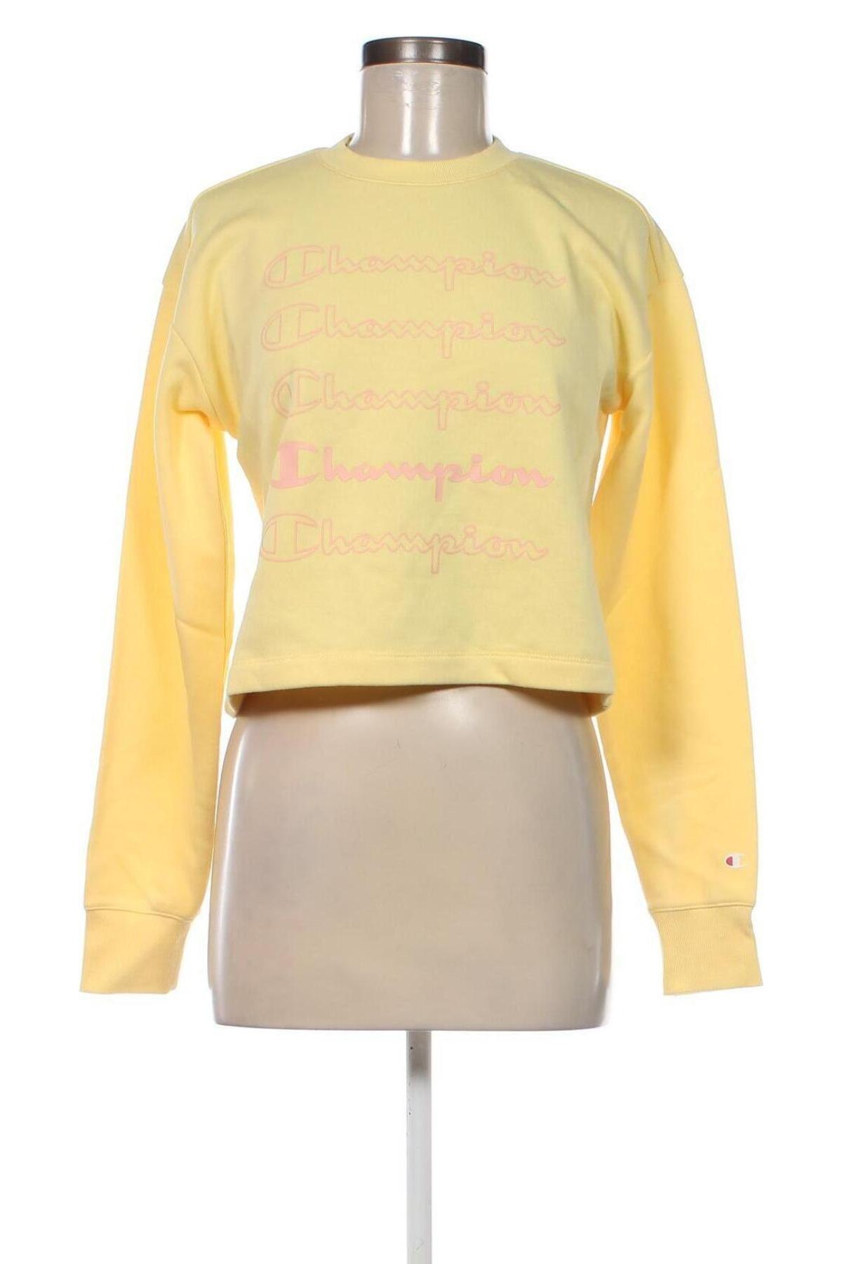 Γυναικεία μπλούζα Champion, Μέγεθος XS, Χρώμα Κίτρινο, Τιμή 14,76 €