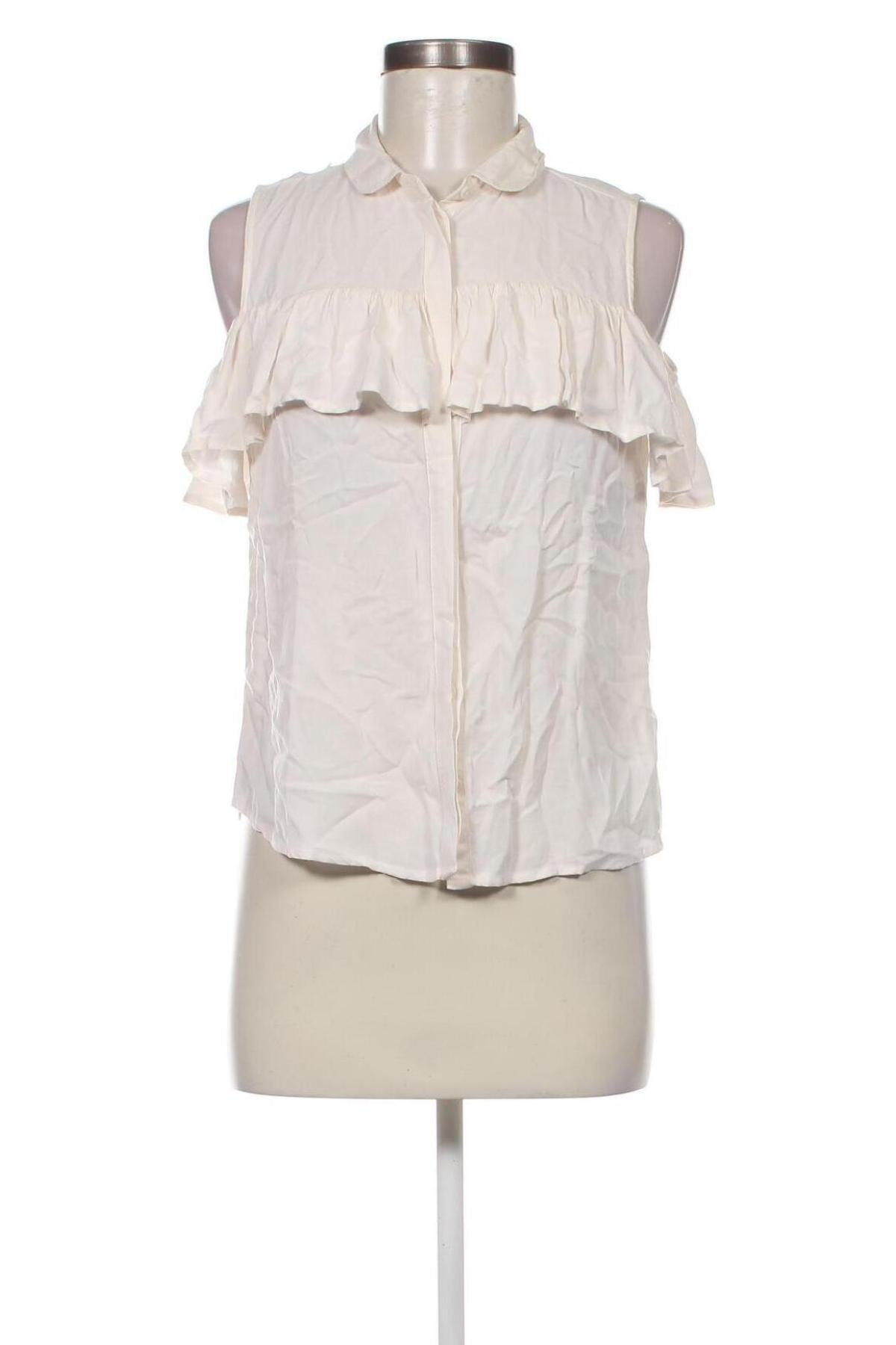 Дамска блуза Clockhouse, Размер S, Цвят Екрю, Цена 19,04 лв.