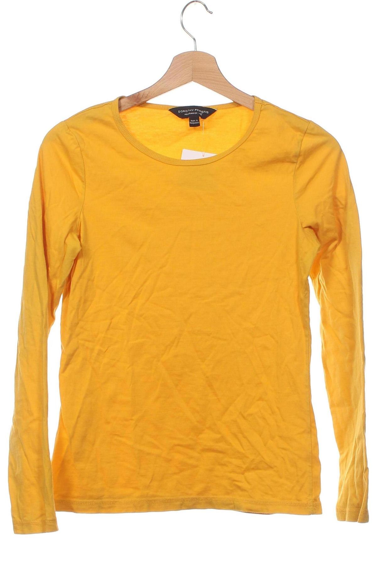 Γυναικεία μπλούζα Dorothy Perkins, Μέγεθος XS, Χρώμα Κίτρινο, Τιμή 14,85 €