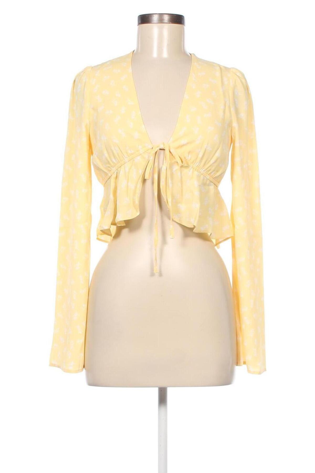 Дамска блуза Fashion Union, Размер S, Цвят Жълт, Цена 14,40 лв.