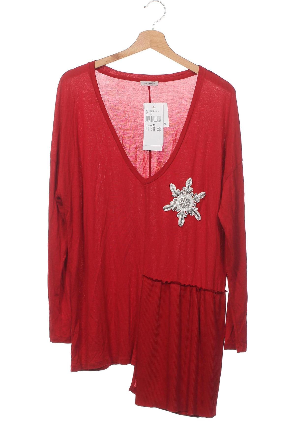 Γυναικεία μπλούζα Fiorella Rubino, Μέγεθος XS, Χρώμα Κόκκινο, Τιμή 31,15 €