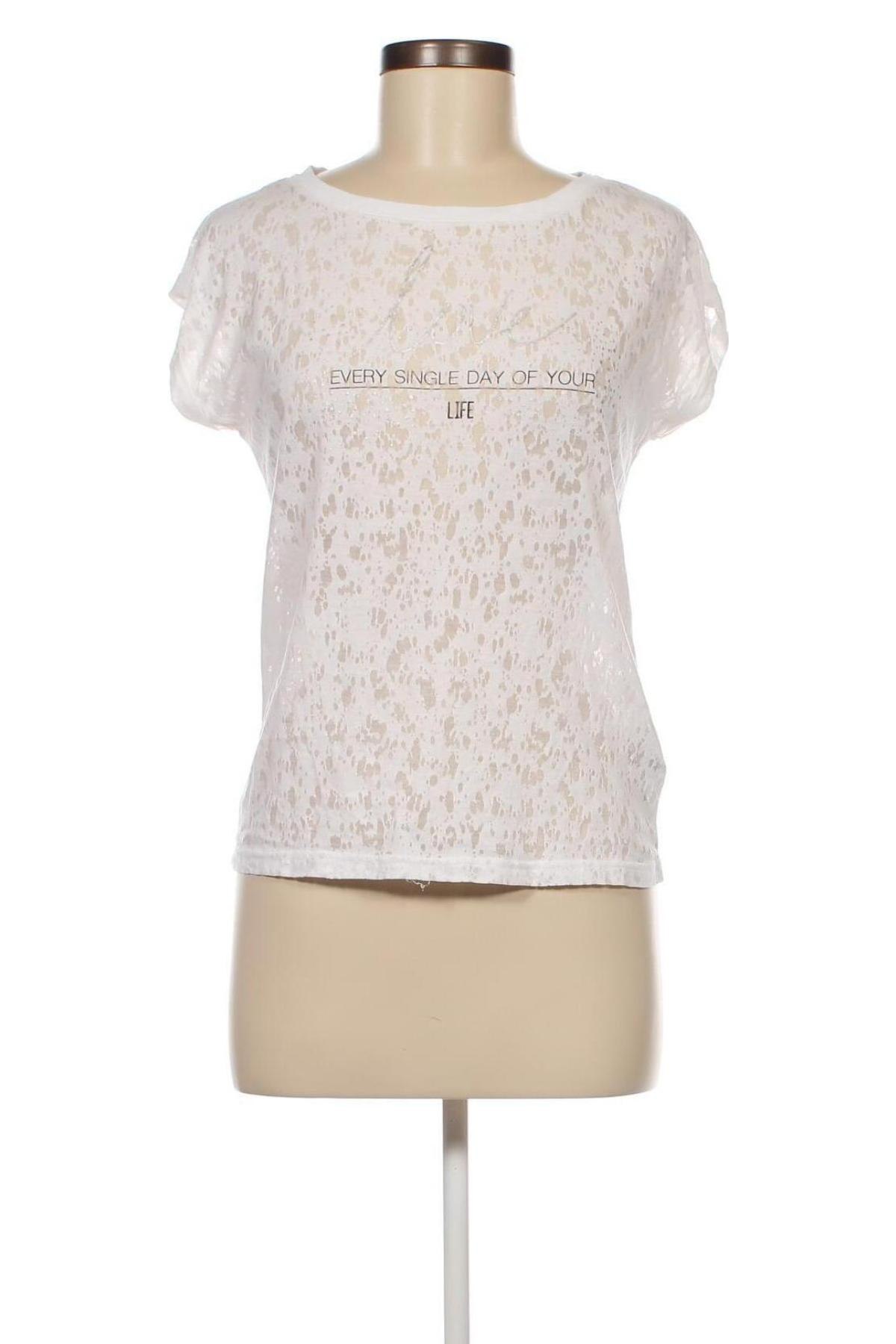 Damen Shirt Flame, Größe XXS, Farbe Weiß, Preis 3,43 €