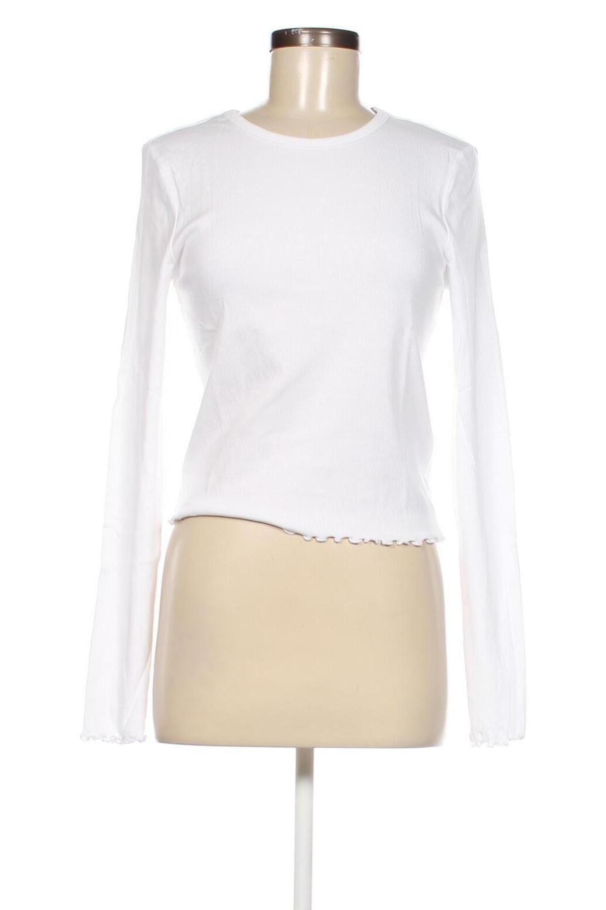 Дамска блуза Gina Tricot, Размер L, Цвят Бял, Цена 11,60 лв.