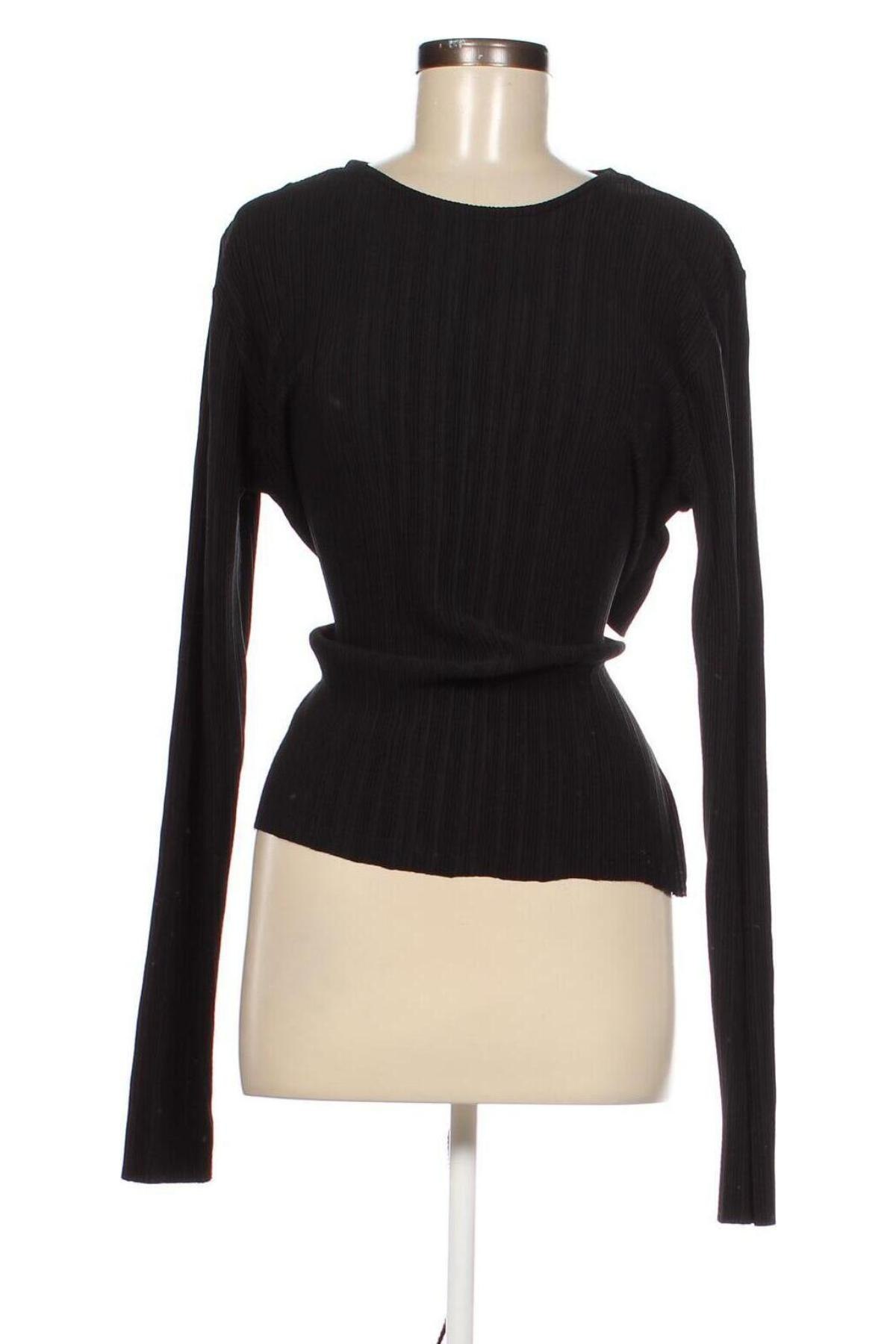 Γυναικεία μπλούζα Gina Tricot, Μέγεθος XL, Χρώμα Μαύρο, Τιμή 6,80 €