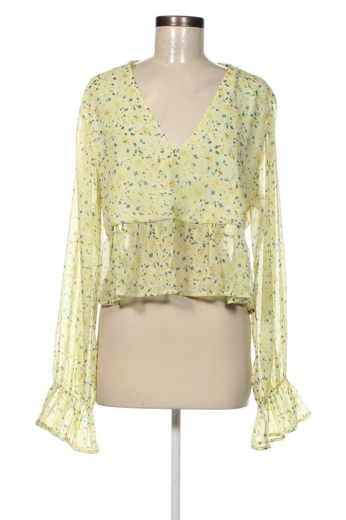 Γυναικεία μπλούζα Gina Tricot, Μέγεθος L, Χρώμα Κίτρινο, Τιμή 7,22 €