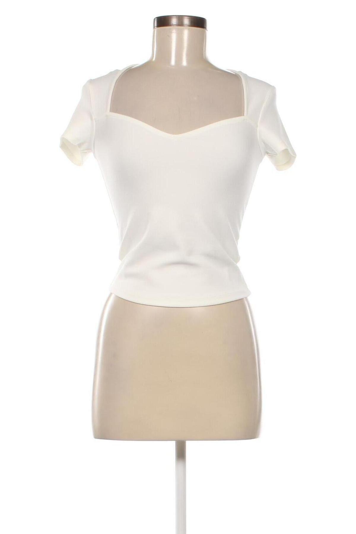 Γυναικεία μπλούζα Gina Tricot, Μέγεθος XXS, Χρώμα Λευκό, Τιμή 20,62 €