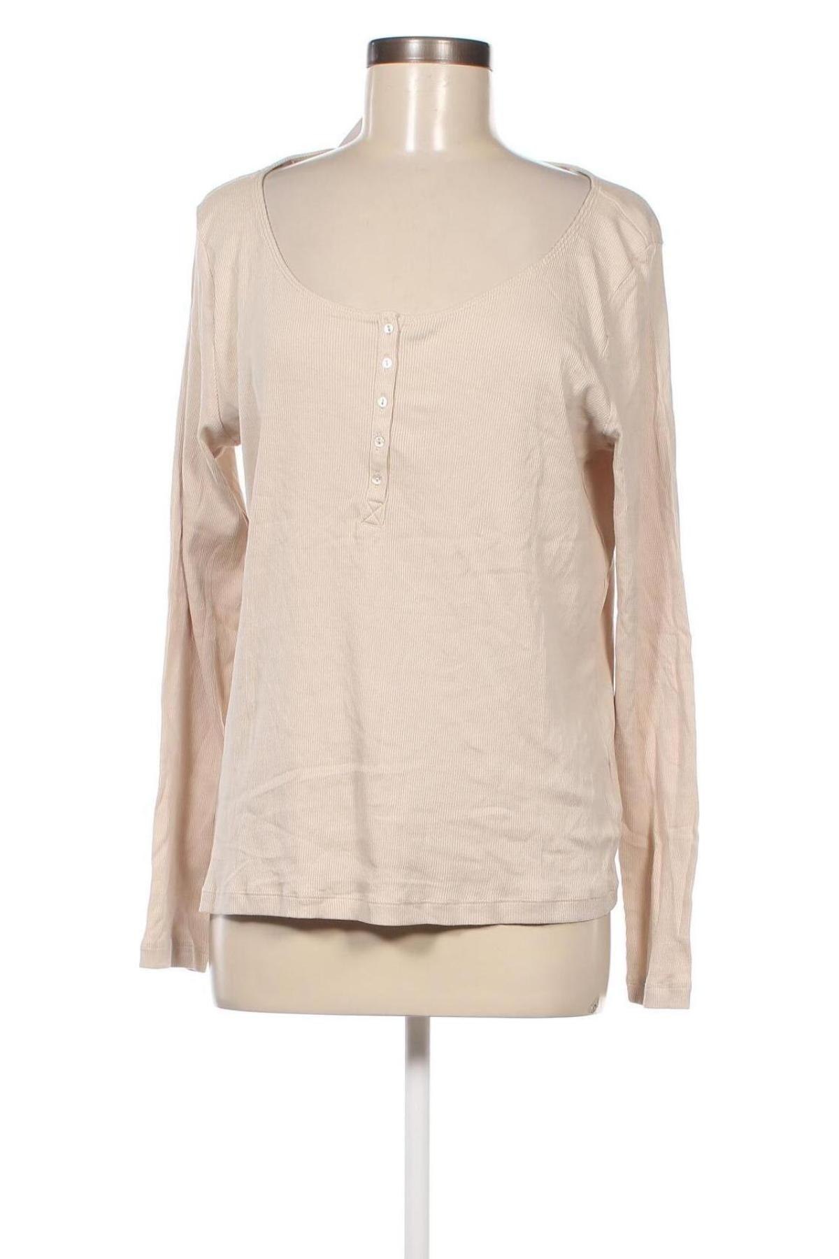Дамска блуза H&M, Размер XL, Цвят Бежов, Цена 4,94 лв.
