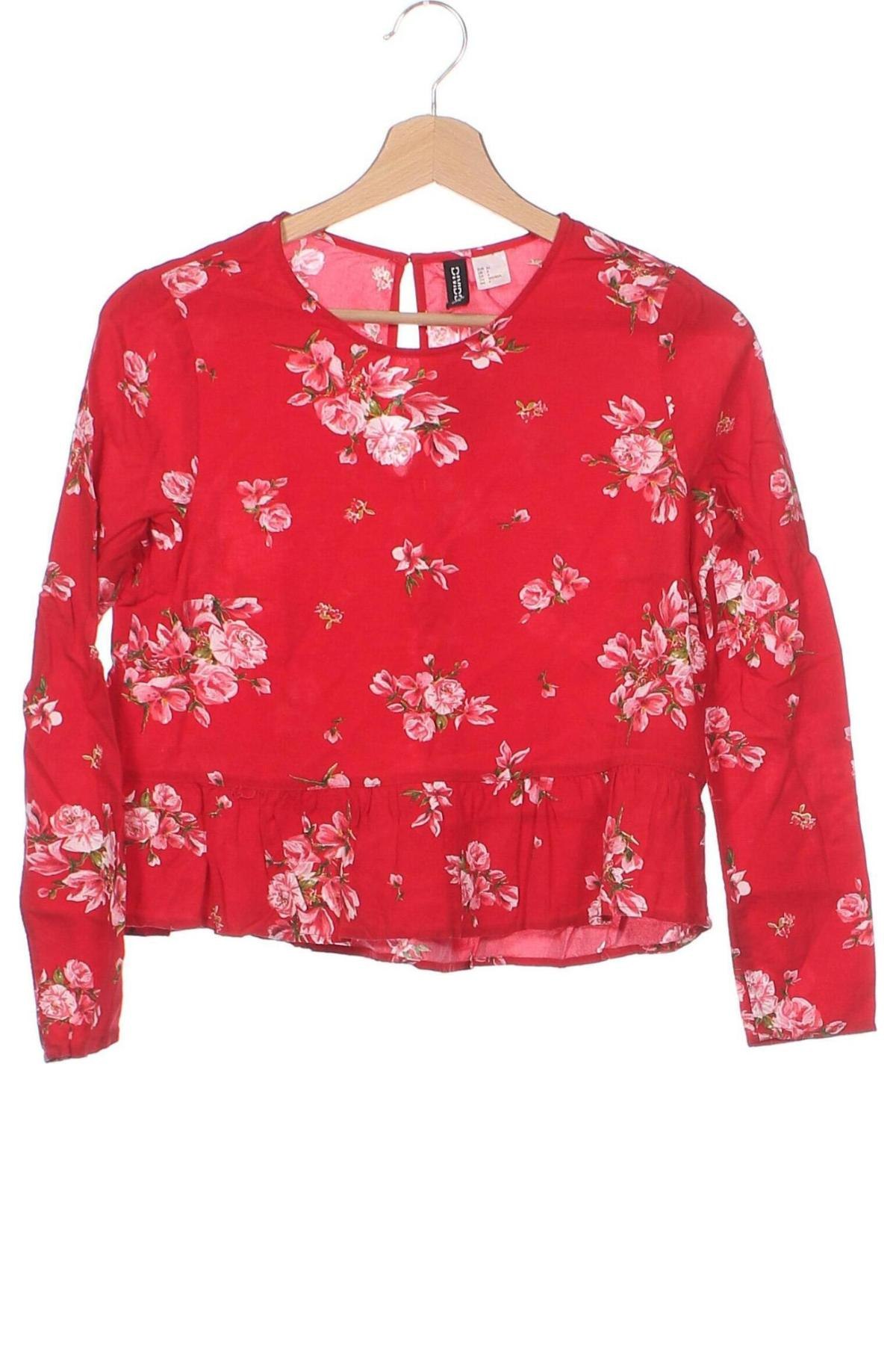 Γυναικεία μπλούζα H&M Divided, Μέγεθος XS, Χρώμα Κόκκινο, Τιμή 5,12 €