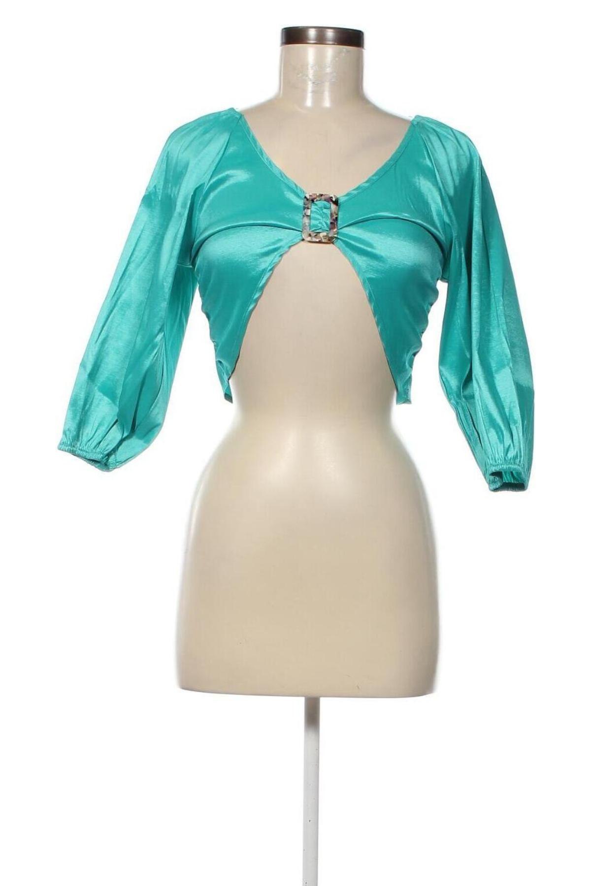Дамска блуза HOSBJERG, Размер XS, Цвят Зелен, Цена 15,30 лв.