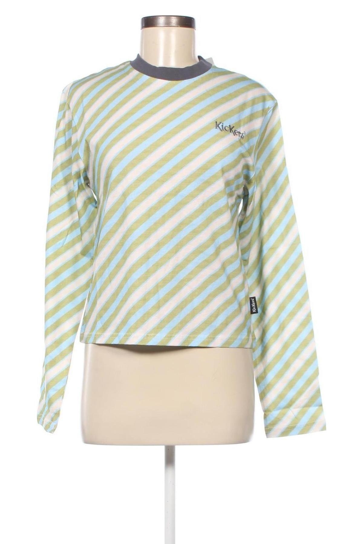 Γυναικεία μπλούζα Kickers, Μέγεθος XS, Χρώμα Πολύχρωμο, Τιμή 9,28 €
