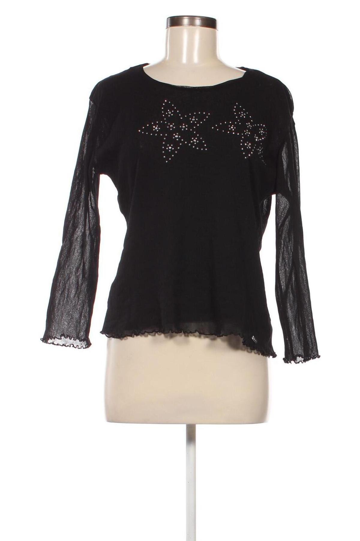 Γυναικεία μπλούζα Lisa Tossa, Μέγεθος XL, Χρώμα Μαύρο, Τιμή 8,61 €