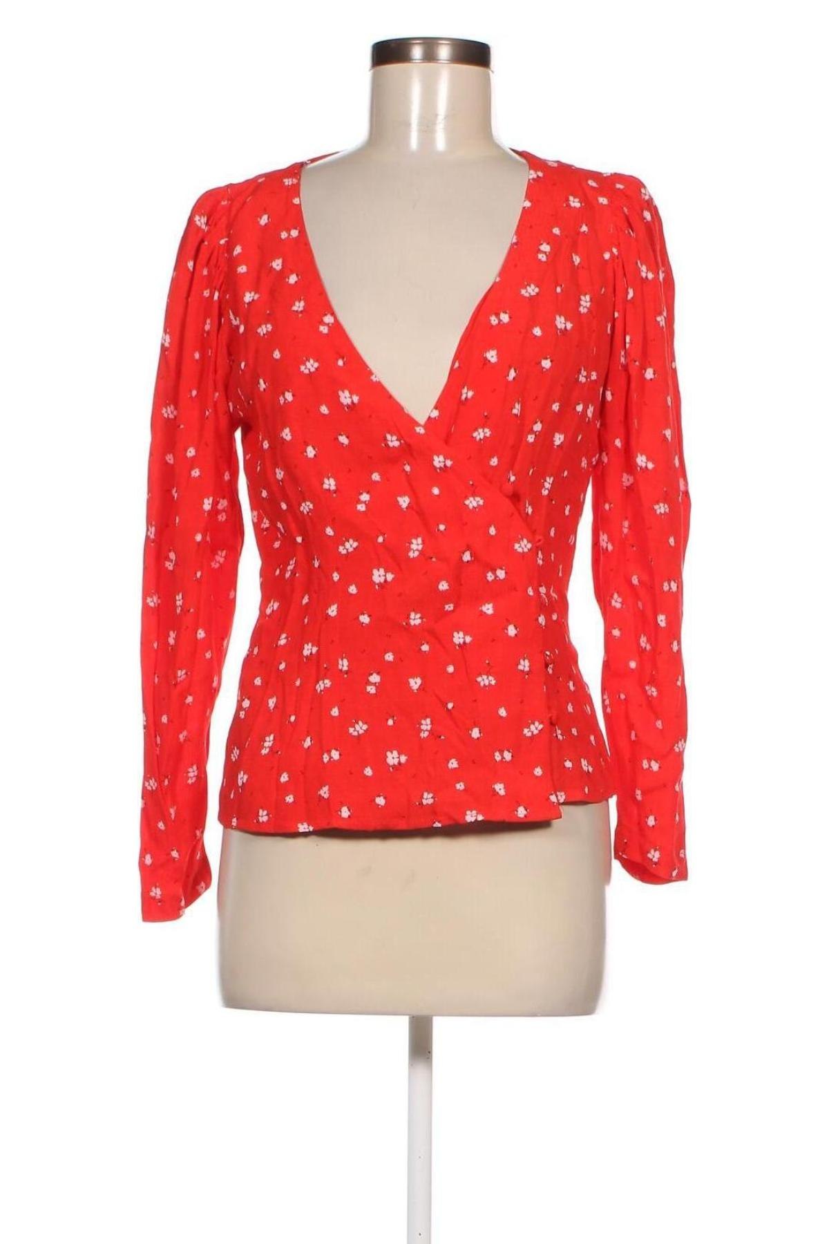 Дамска блуза Mango, Размер S, Цвят Червен, Цена 15,70 лв.