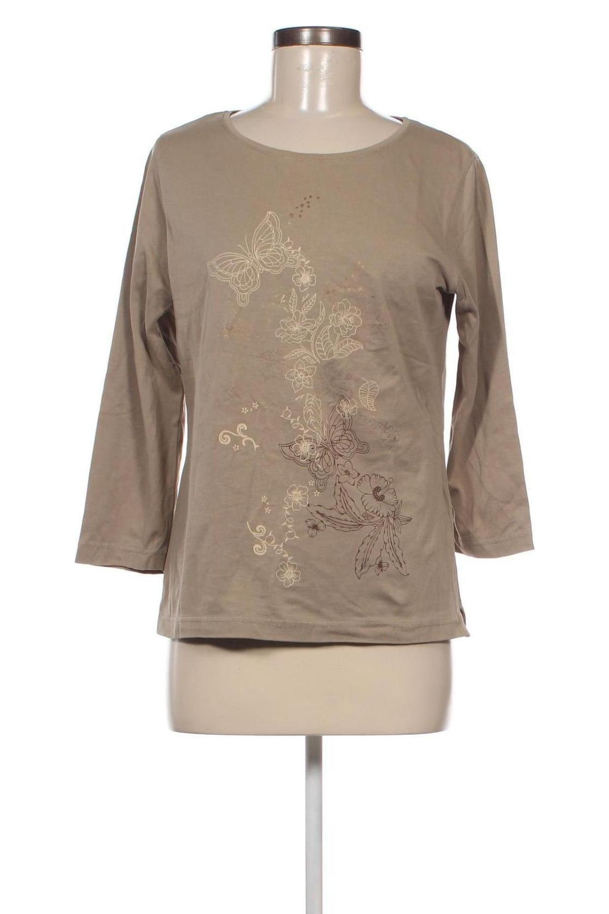 Дамска блуза Marco Pecci, Размер L, Цвят Бежов, Цена 6,46 лв.