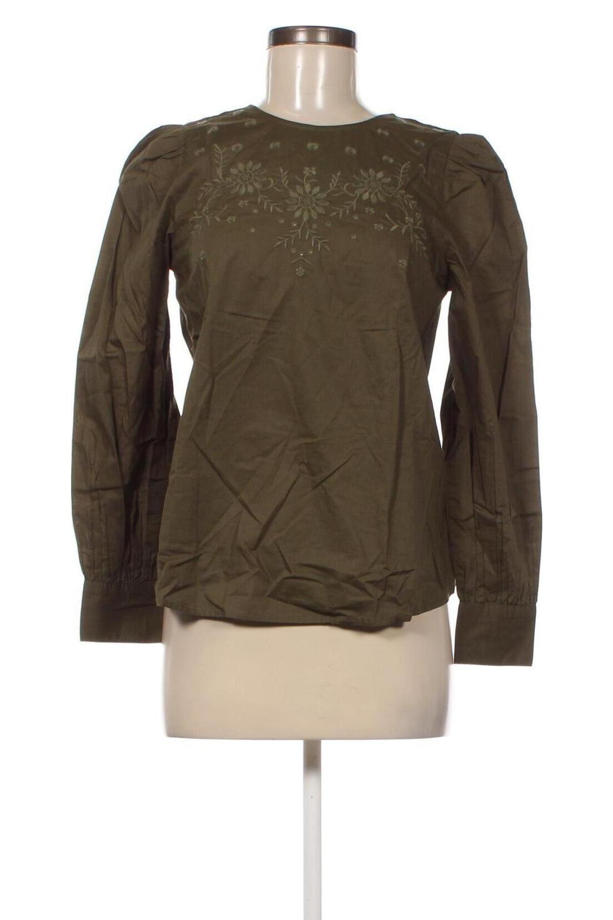 Γυναικεία μπλούζα Marks & Spencer, Μέγεθος XS, Χρώμα Πράσινο, Τιμή 5,85 €