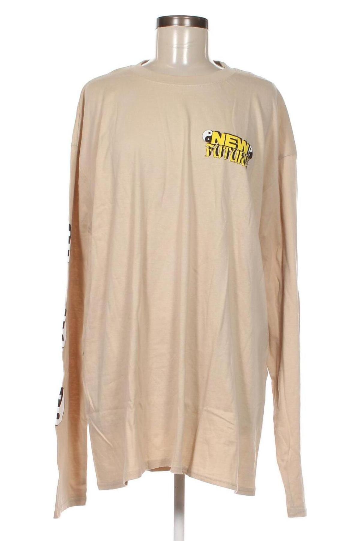 Γυναικεία μπλούζα NEW girl ORDER, Μέγεθος L, Χρώμα  Μπέζ, Τιμή 7,05 €