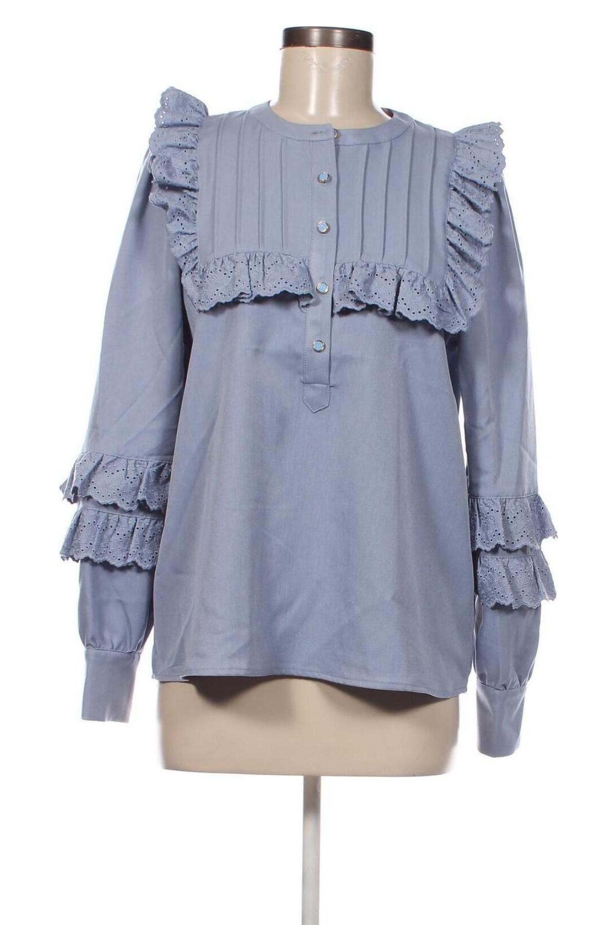 Damen Shirt Numph, Größe M, Farbe Blau, Preis € 24,19