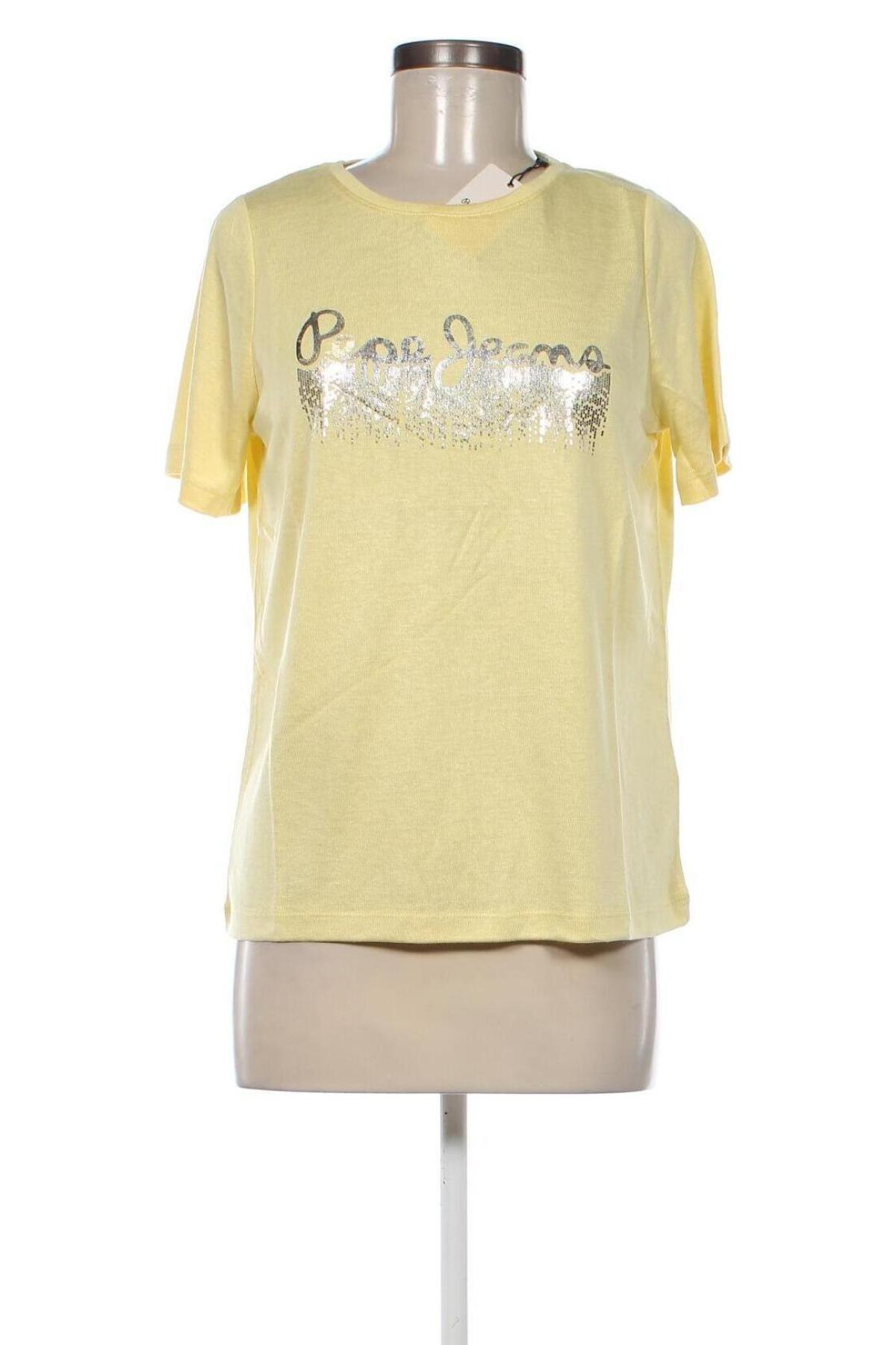 Дамска блуза Pepe Jeans, Размер S, Цвят Жълт, Цена 51,00 лв.