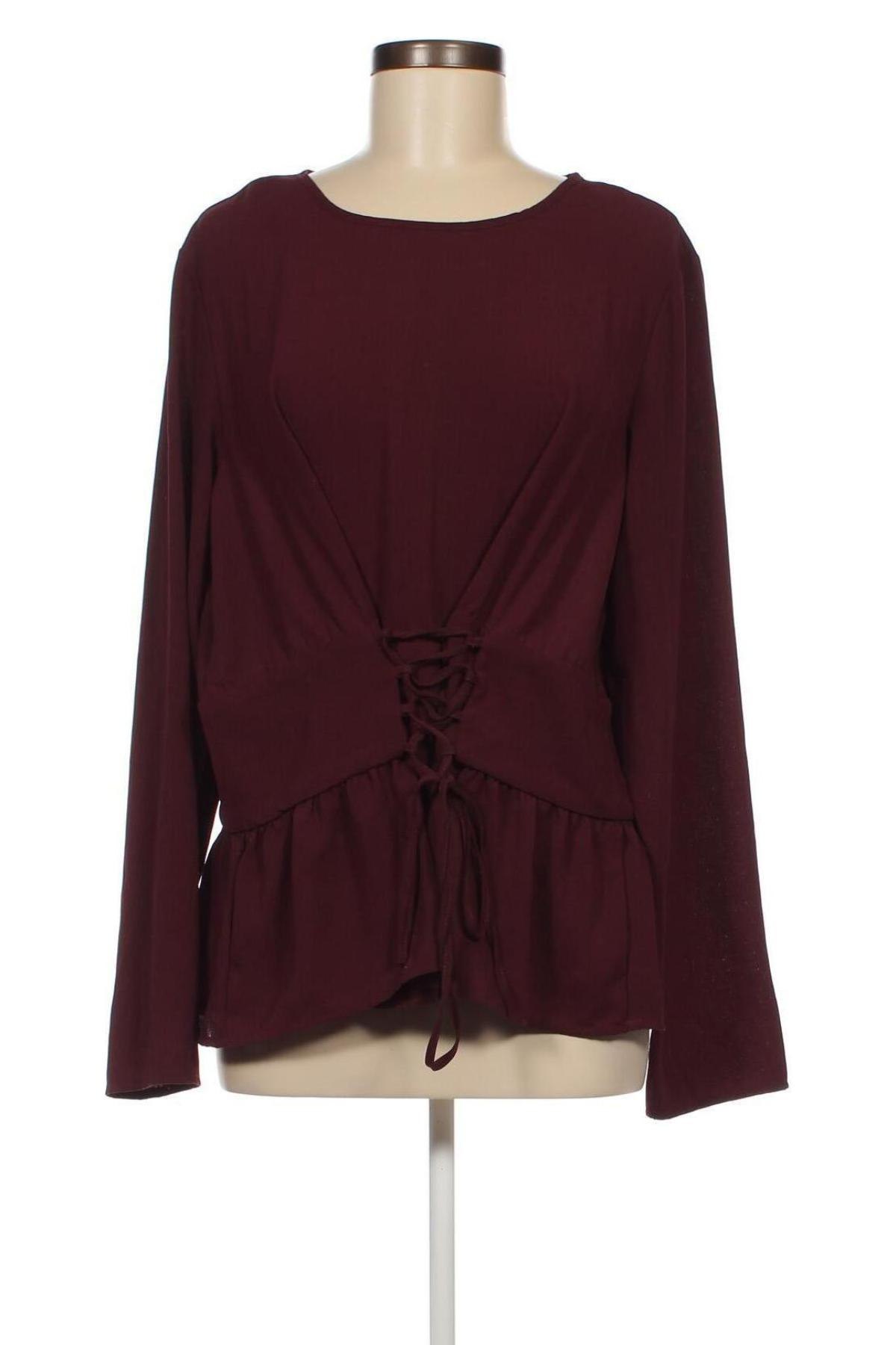 Дамска блуза Pieces, Размер XL, Цвят Червен, Цена 9,60 лв.