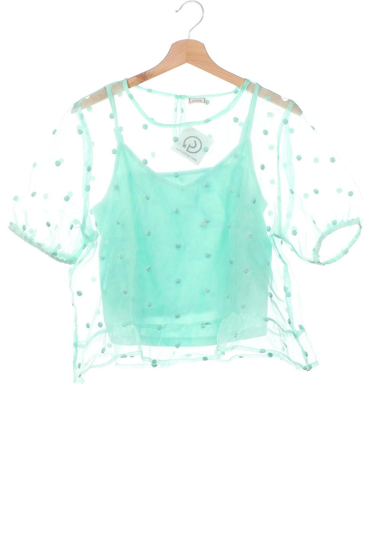 Γυναικεία μπλούζα Pimkie, Μέγεθος L, Χρώμα Πράσινο, Τιμή 4,62 €