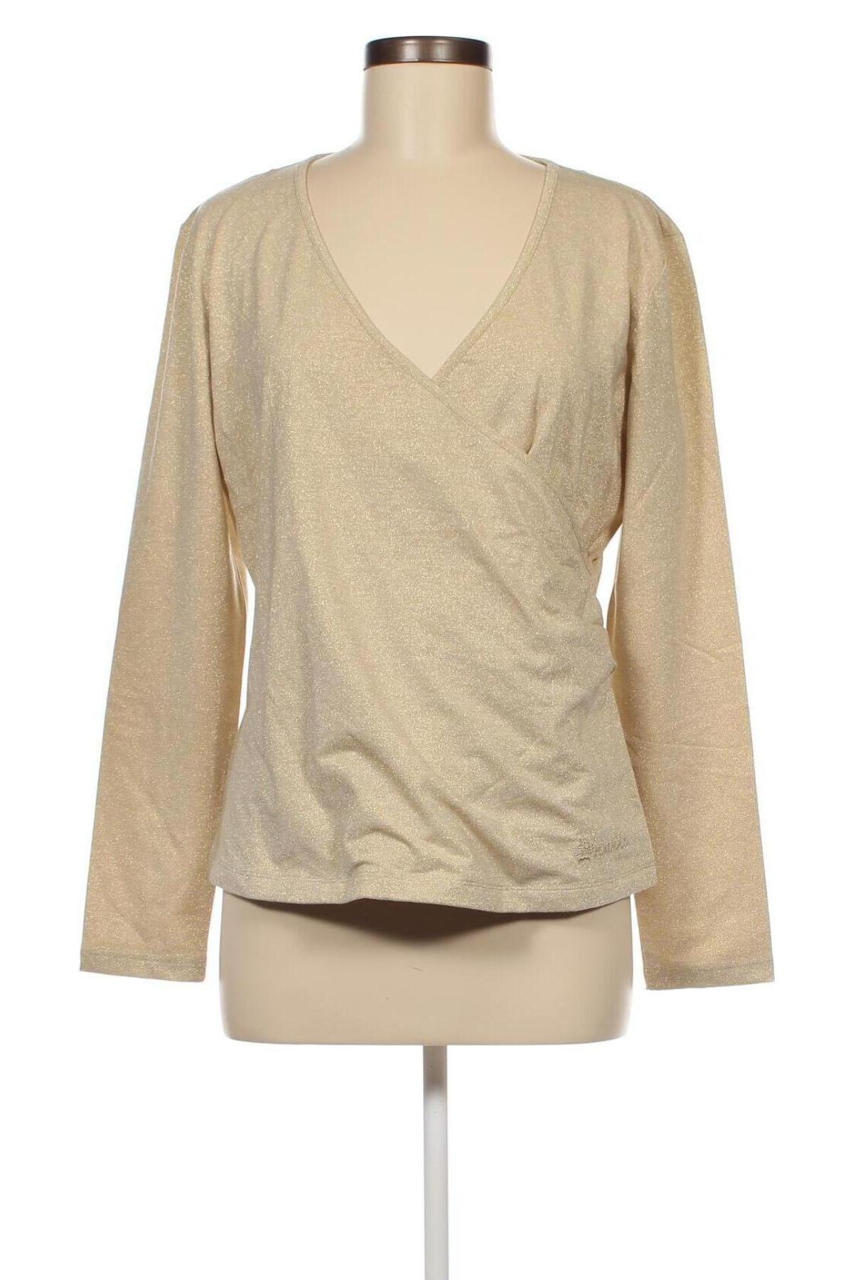 Дамска блуза Pompoos Design By Harald Gloockler, Размер XL, Цвят Златист, Цена 37,31 лв.