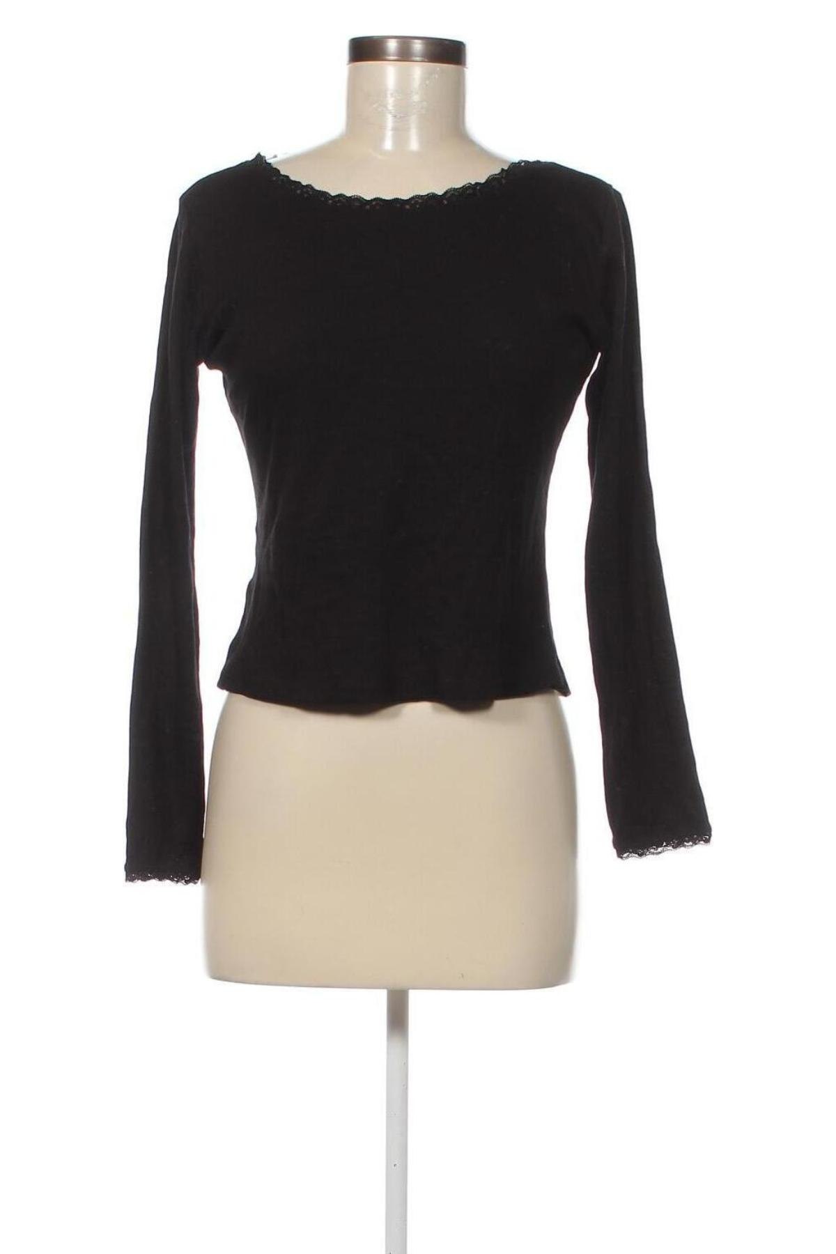 Дамска блуза Promod, Размер M, Цвят Черен, Цена 4,35 лв.