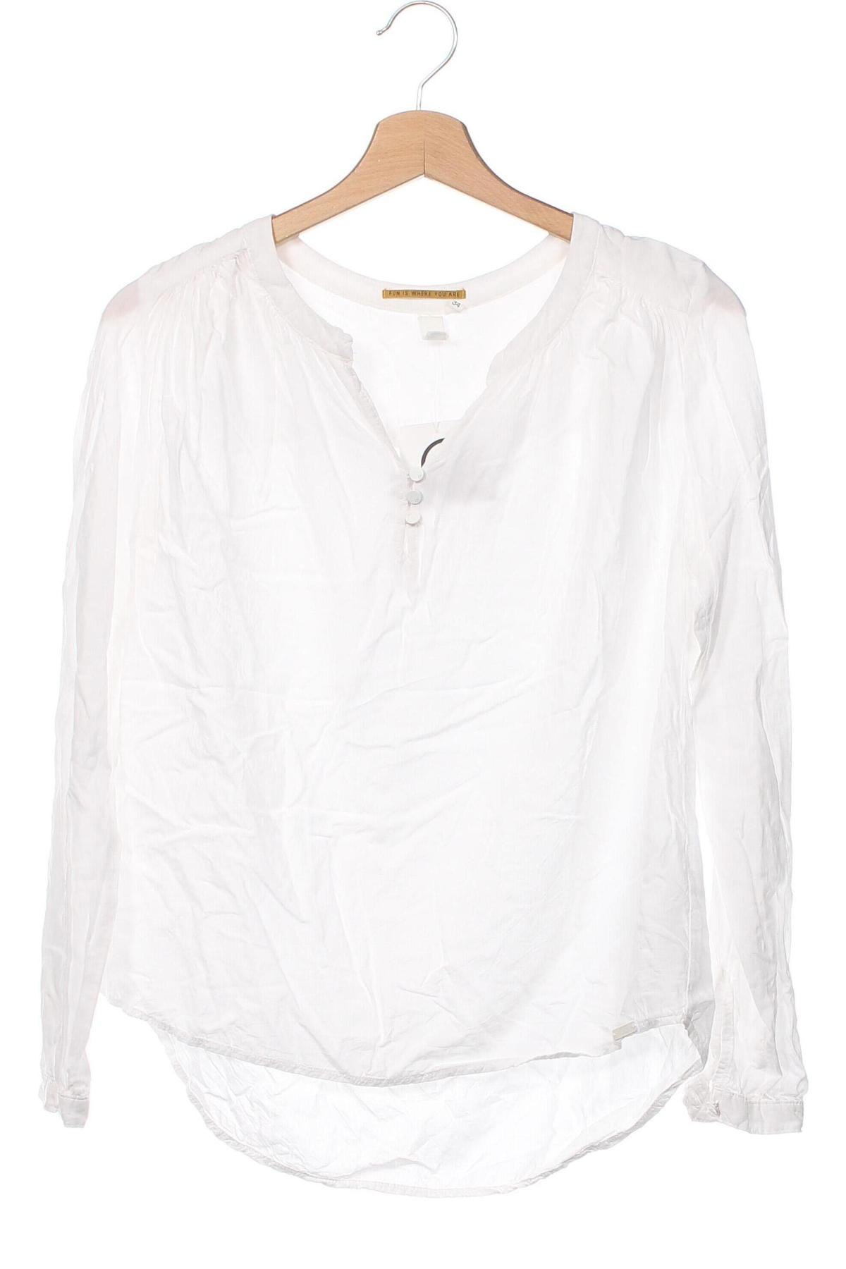 Damen Shirt Q/S by S.Oliver, Größe XS, Farbe Weiß, Preis 17,38 €