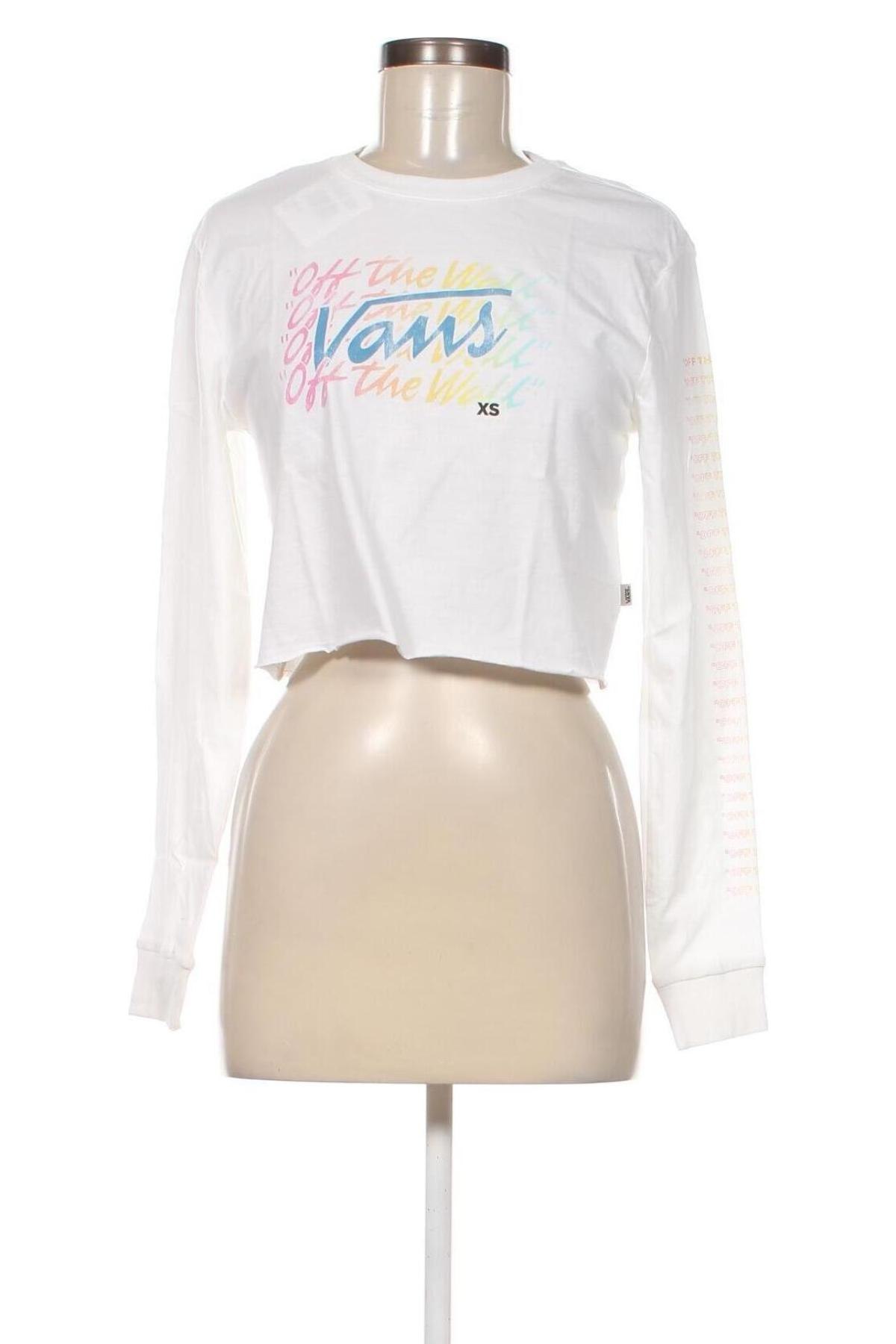 Γυναικεία μπλούζα Vans, Μέγεθος XS, Χρώμα Εκρού, Τιμή 23,20 €