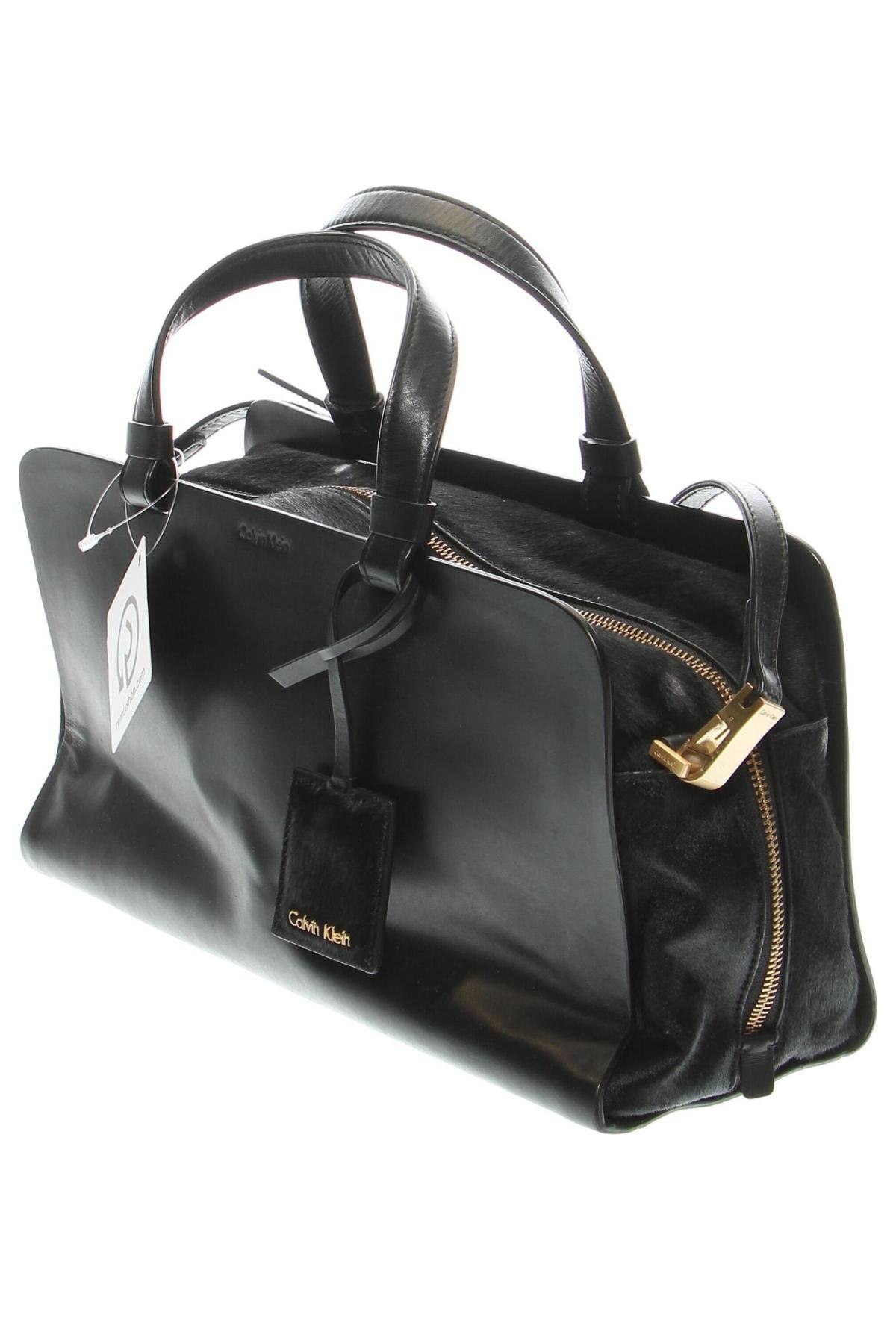 Дамска чанта Calvin Klein, Цвят Черен, Цена 128,00 лв.
