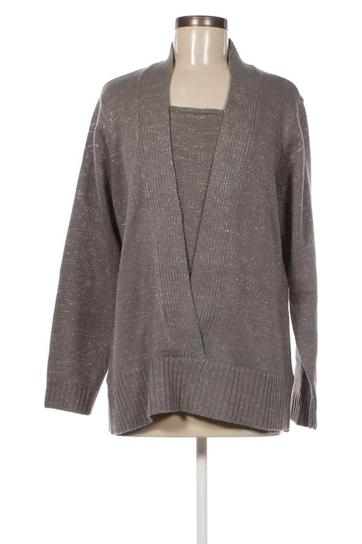 Damen Strickjacke, Größe XL, Farbe Grau, Preis 8,27 €