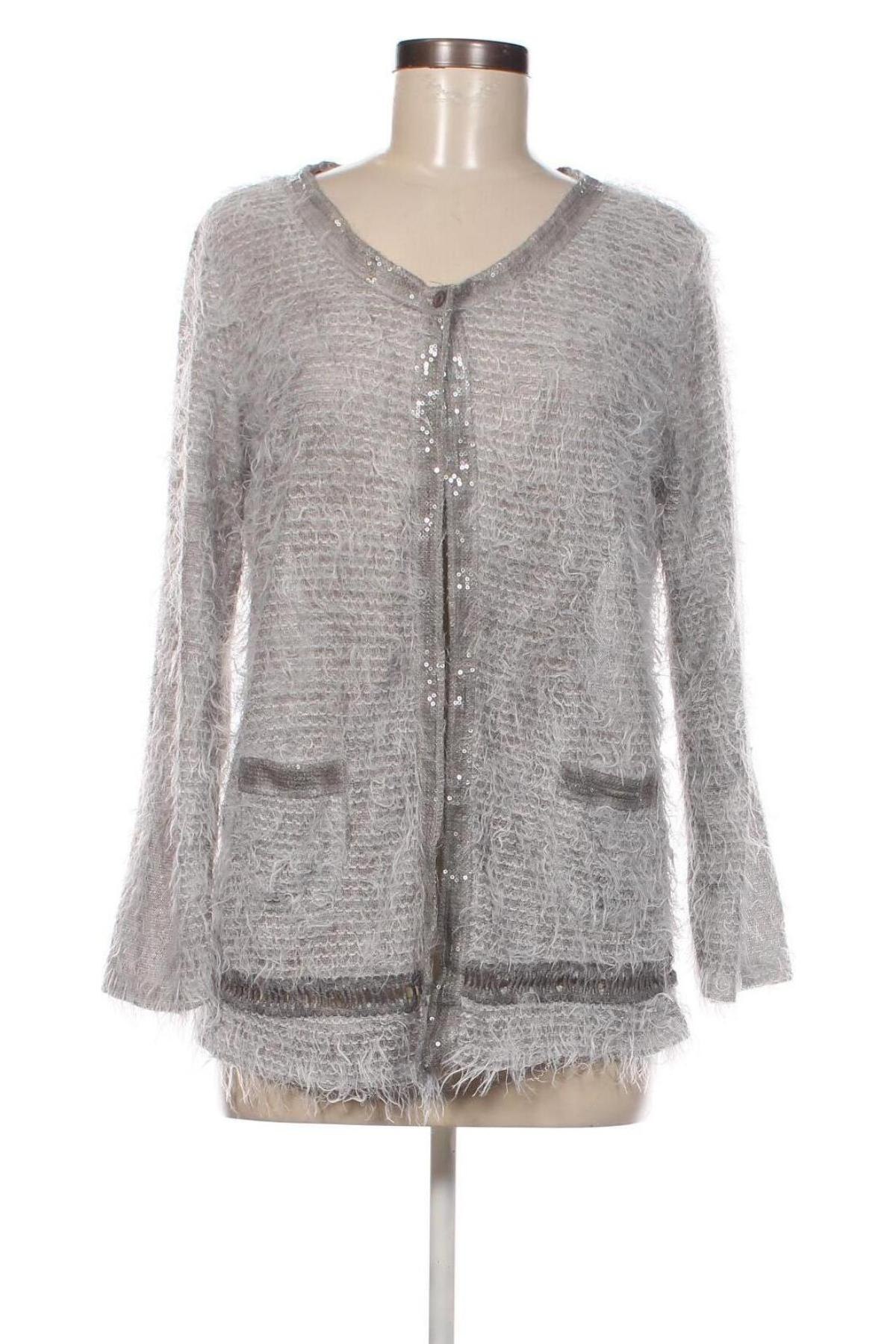 Cardigan de damă, Mărime L, Culoare Gri, Preț 28,99 Lei