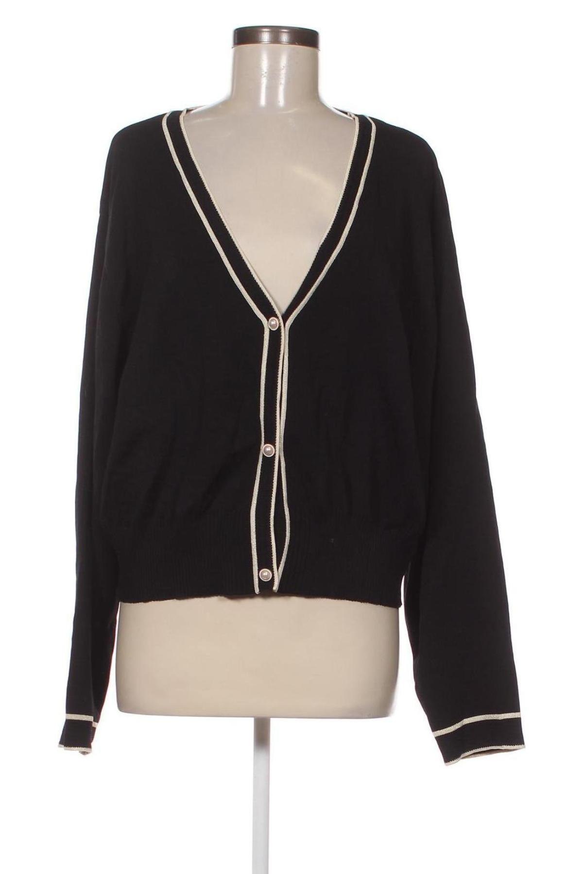 Cardigan de damă BloomChic, Mărime 3XL, Culoare Negru, Preț 277,59 Lei