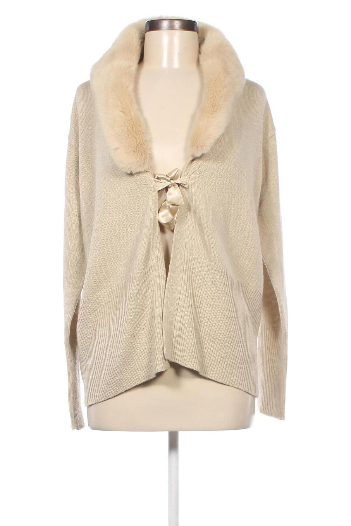 Damen Strickjacke Infinity, Größe XL, Farbe Beige, Preis 7,99 €