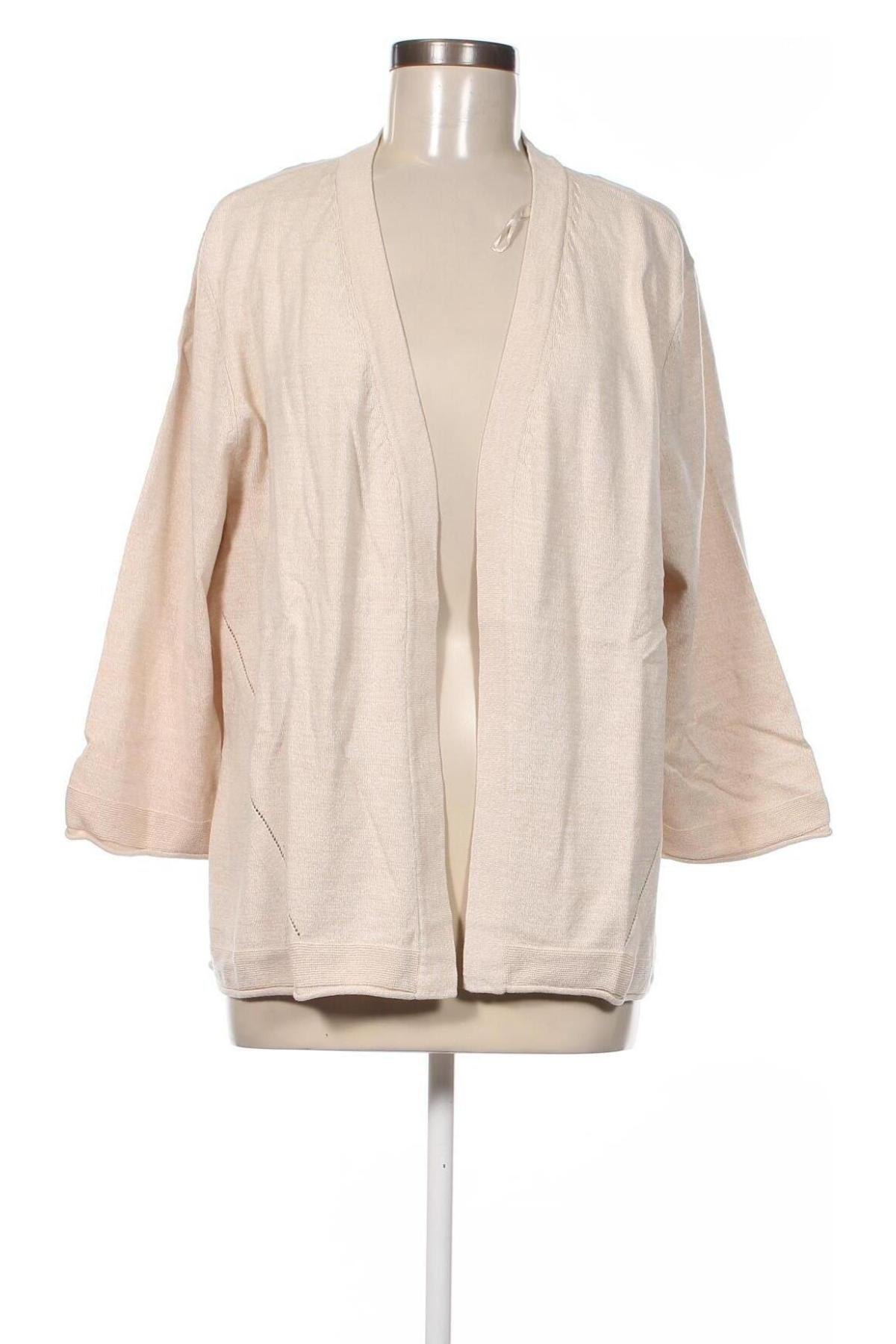 Damen Strickjacke Sheego, Größe XXL, Farbe Beige, Preis 47,94 €