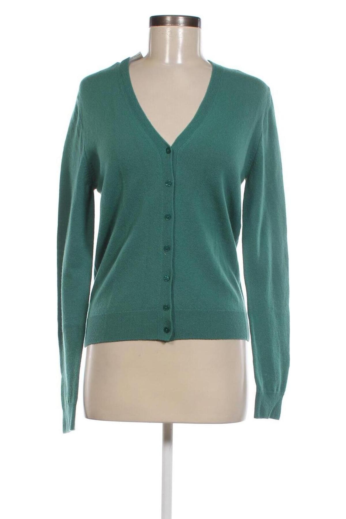 Damen Strickjacke United Colors Of Benetton, Größe S, Farbe Grün, Preis 47,94 €