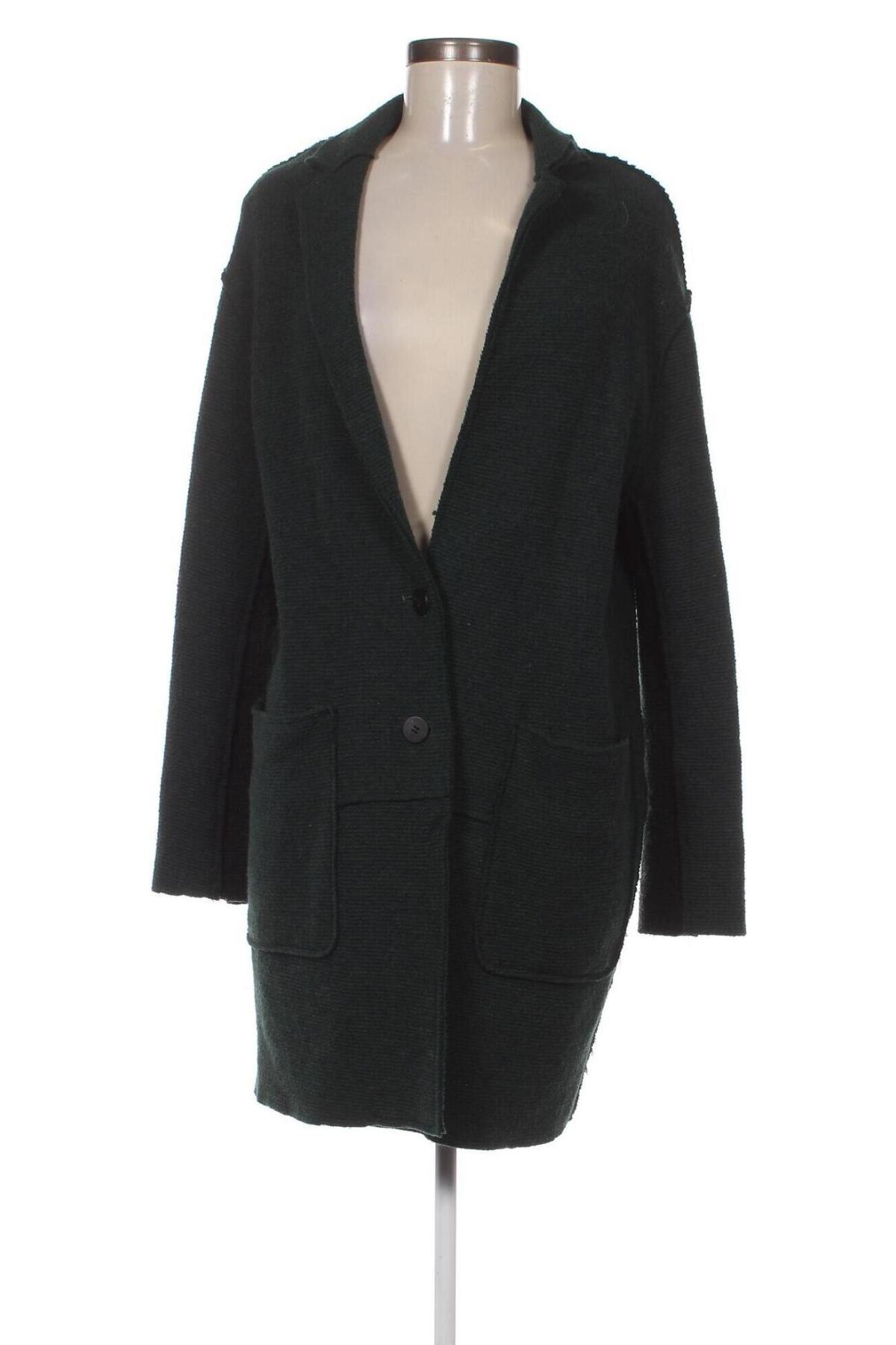 Cardigan de damă Zara, Mărime M, Culoare Verde, Preț 110,03 Lei