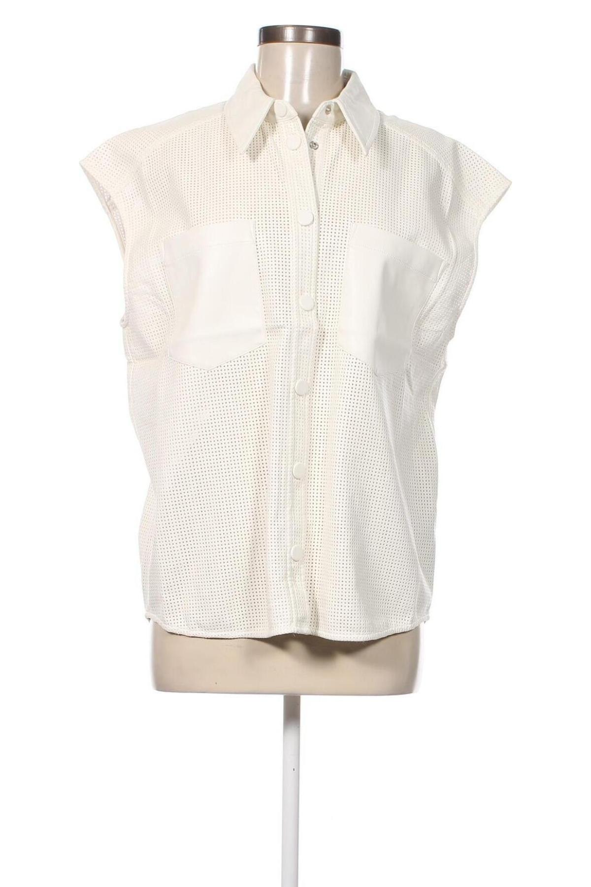 Γυναικείο δερμάτινο πουκάμισο Twist & Tango, Μέγεθος M, Χρώμα Εκρού, Τιμή 39,43 €