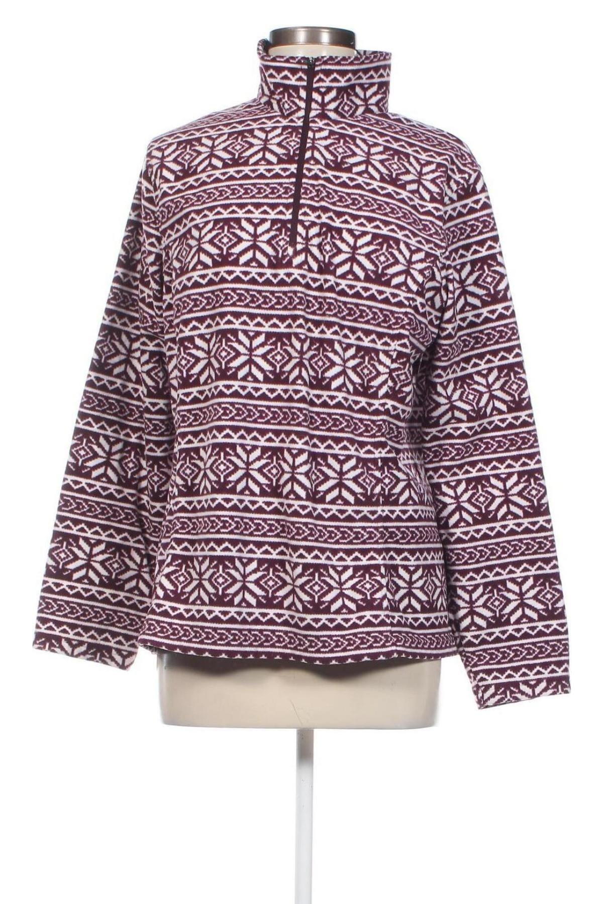 Damen Fleece Shirt Lands' End, Größe L, Farbe Mehrfarbig, Preis 5,76 €