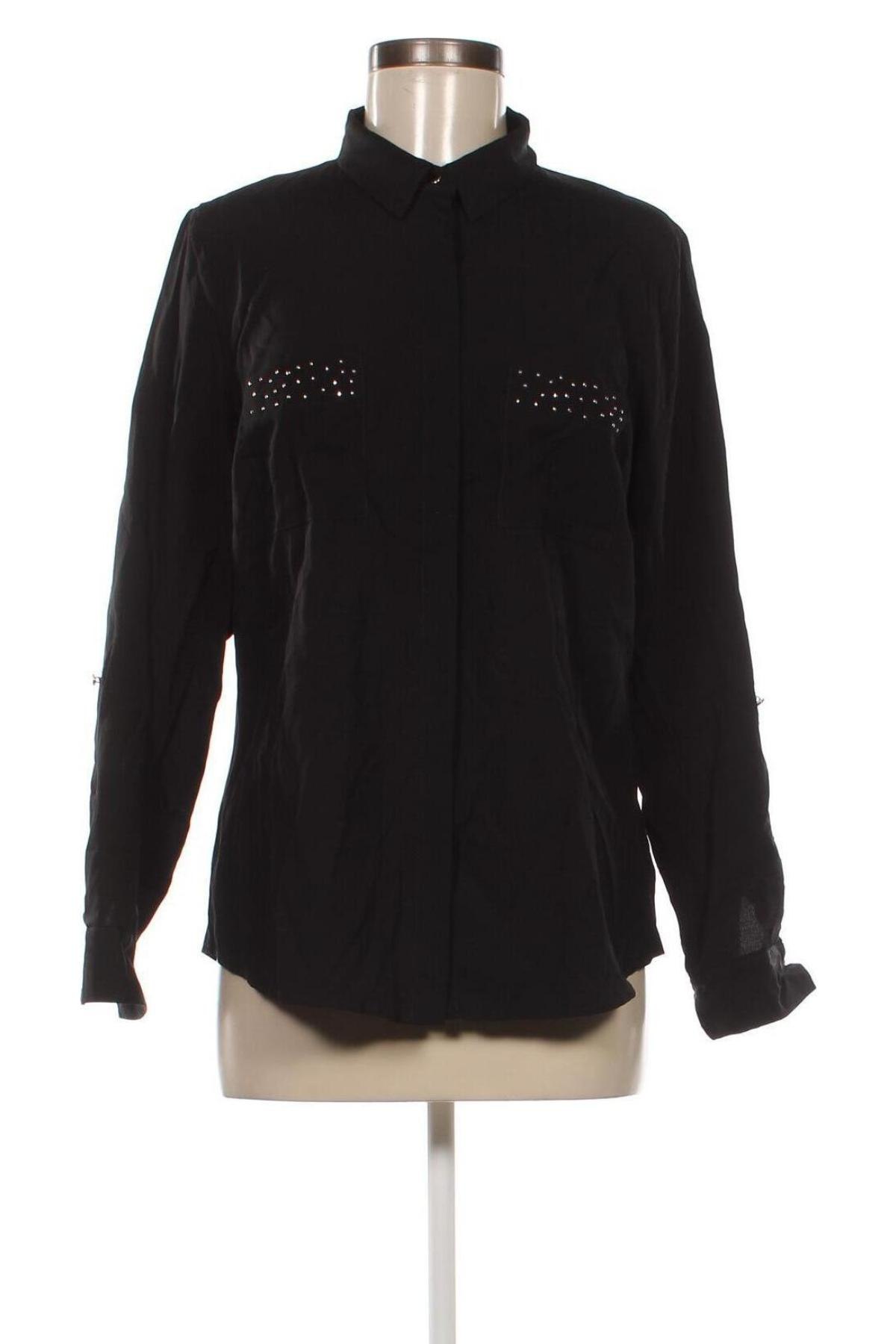 Γυναικείο πουκάμισο Canda, Μέγεθος L, Χρώμα Μαύρο, Τιμή 2,94 €