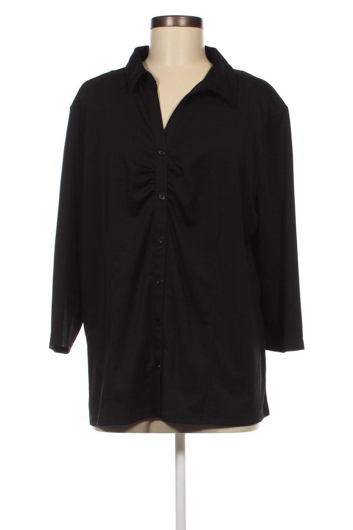 Дамска риза Charles Vogele, Размер XXL, Цвят Черен, Цена 23,50 лв.